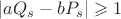$|aQ_s-bP_s|\geqslant 1$