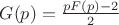 $G(p)=\frac{pF(p)-2}{2}$