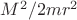 $M^2/2mr^2$