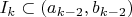 $I_k\subset(a_{k-2},b_{k-2})$