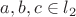 $a,b,c\in l_2$