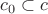 $c_0\subset c$
