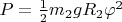 $P=\frac{1}{2}m_2gR_2\varphi^2$