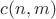 $c(n, m)$