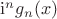 $\mathrm i^ng_n(x)$ $\mathrm i^ng_n(x)$