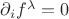 $\partial_if^\lambda=0$