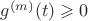 $g^{(m)}(t)\geqslant0$