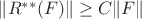 $\| R^{**} (F) \| \ge C \| F \|$