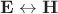 $\mathbf E \leftrightarrow \mathbf H$