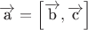 $ \[\overrightarrow {\text{a}}  = \left[ {\overrightarrow {\text{b}} ,\overrightarrow {\text{c}} } \right]\]$