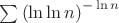$\sum \left( \ln{\ln{n} } \right)^{-\ln{n} }$