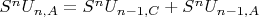 $S^nU_{n,A}=S^nU_{n-1,C}+S^nU_{n-1,A}$