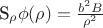 S_\rho\phi(\rho)=\frac{b^2 B}{\rho^2}