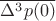 $\overline{\Delta^3 p(0)}$