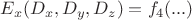 $E_x (D_x , D_y , D_z)=f_4 (...)$