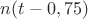 $n х(t - 0,75) $