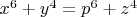 $x^6+y^4=p^6+z^4$