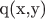 q(x,y)
