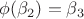 $\phi(\beta_2)=\beta_3$