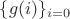 $\{g(i)\}_{i=0}$