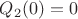 $Q_2(0) = 0$