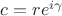 $c=re^{i\gamma}$