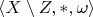 $\langle X\setminus Z,\ast,\omega\rangle$