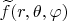 $\widetilde f(r,\theta,\varphi)$