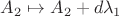 $A_2\mapsto A_2+d\lambda_1$