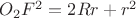 $O_2F^2 = 2Rr+r^2$