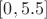 $[0,5.5]$