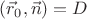 $(\vec r_0,\vec n)=D$