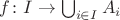 $f\colon I\to\bigcup_{i\in I}A_i$