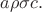 $a\rho\sigma c.$
