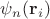 $\psi_n(\mathbf{r}_i)$