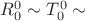 $R^0_0\sim T^0_0\sim
