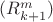 $(R^{m}_{k+1})$