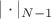$|\cdot|_{N-1}$