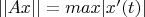 $||Ax||=max|x'(t)|$
