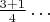 $\frac {3+1}{4} \ldots $