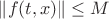 $\|f(t,x)\|\le M$