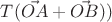 $T(\vec{OA} + \vec{OB}))$