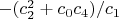 $-(c_2^2+c_0 c_4)/c_1$