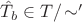 $\hat T_b \in T/\!\sim'$