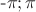 -\pi ; \pi -\pi ; \pi