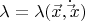 $\lambda=\lambda(\vec{x},\dot \vec{x})$