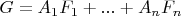 $G=A_1F_1+...+A_nF_n$