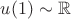 $u(1)\sim \mathbb{R}$