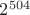$2^{504}$