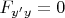 $F_{y'y}=0$